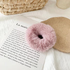 Premium Rabbit hair donut hair rope mink hair hair rope