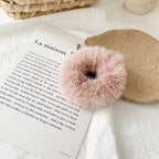 Premium Rabbit hair donut hair rope mink hair hair rope