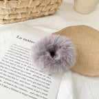 Premium Rabbit hair donut hair rope mink hair hair rope