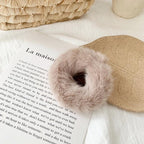 Premium Rabbit hair donut hair rope mink hair hair rope